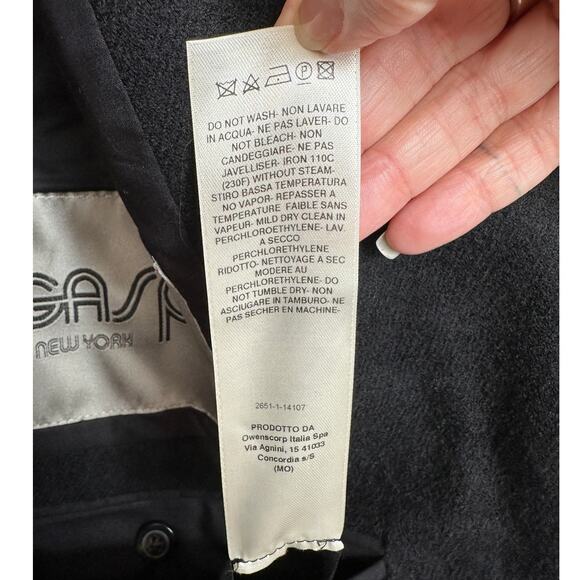 Rick Owens Legaspi Black Long Sleeve 2 Button Long Line High Back Slit Coat 12 - Picture 9 of 13